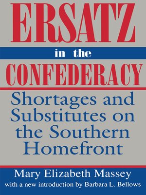 cover image of Ersatz in the Confederacy